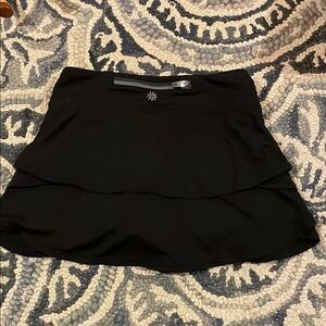 Athleta Girls Black Layered Skirt